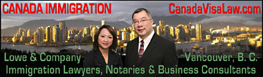 Lowe & Co. Immigration lawyers from Vancouver, and Notary Vivien Lee, originally fr. Singapore who is also a Certified Canada Immigration Consultant with Rita Cheng, fr. Hong Kong, China) and  Immigration support staff from Japan et al, in team 