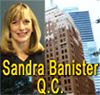 Sandra Banister, QC (Queens Counsel) 30+ years expereince as a Personlal  Injury, ICBC claims disputes lawyer and employment  law contracts lawyer, in downtown Vancouver's Marine Buildiing on Burrard St.