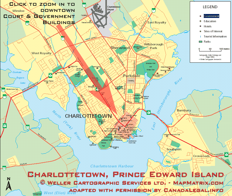 CLICK TO ZOOM TO DOWNTOWN Charlottetown sites